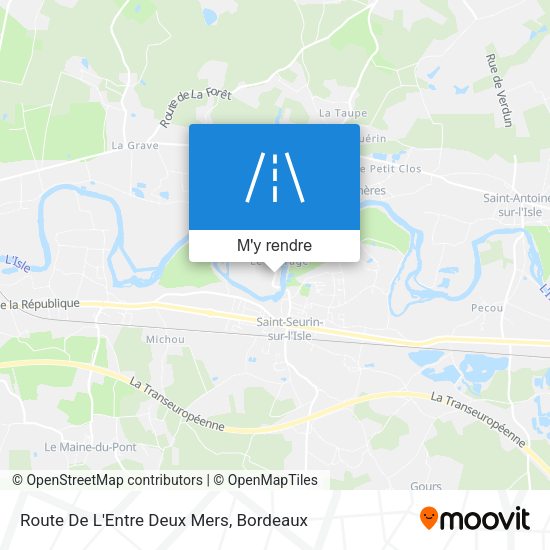 Route De L'Entre Deux Mers plan