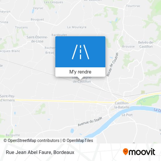 Rue Jean Abel Faure plan