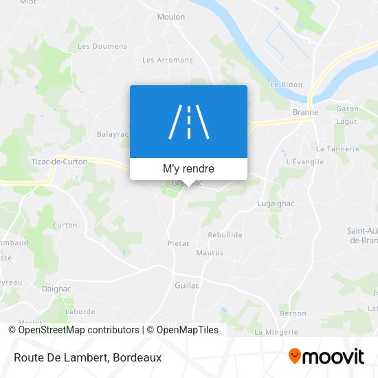 Route De Lambert plan