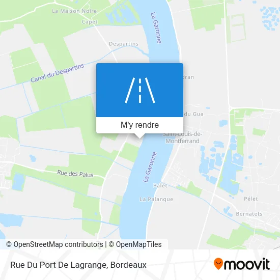 Rue Du Port De Lagrange plan