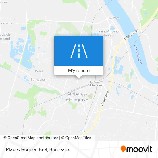 Place Jacques Brel plan