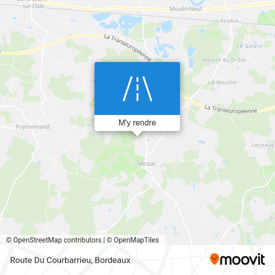 Route Du Courbarrieu plan