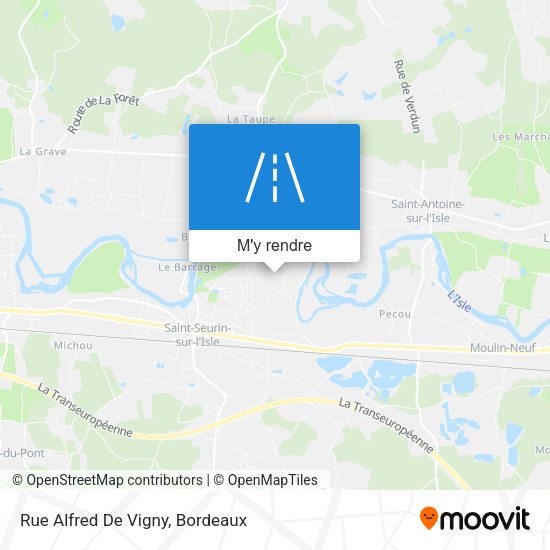 Rue Alfred De Vigny plan
