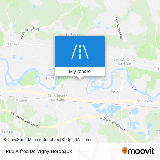 Rue Alfred De Vigny plan