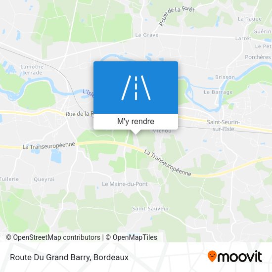 Route Du Grand Barry plan