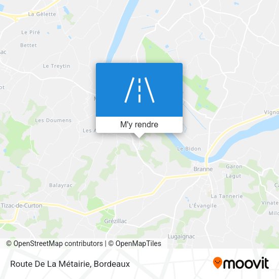 Route De La Métairie plan