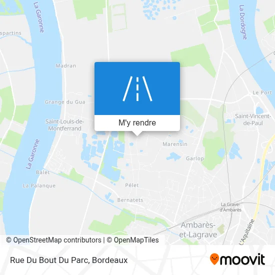 Rue Du Bout Du Parc plan