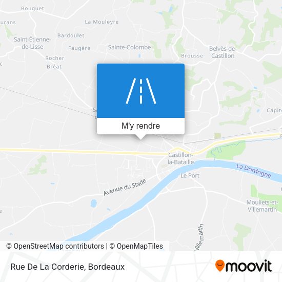 Rue De La Corderie plan