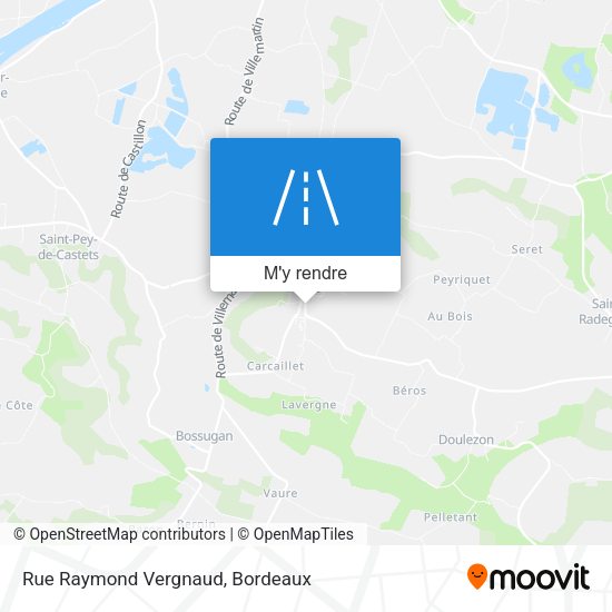 Rue Raymond Vergnaud plan