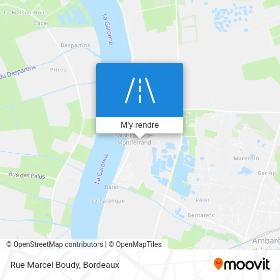 Rue Marcel Boudy plan