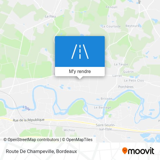 Route De Champeville plan