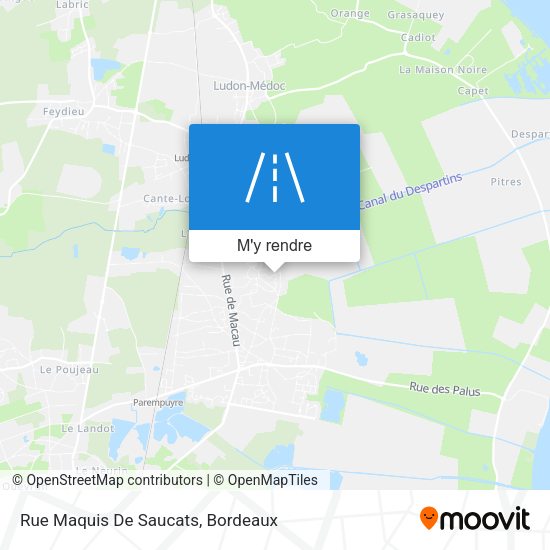 Rue Maquis De Saucats plan