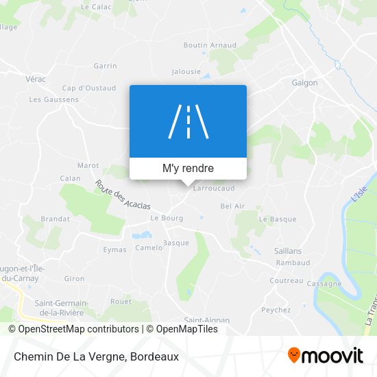Chemin De La Vergne plan