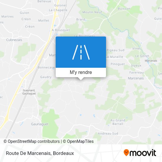 Route De Marcenais plan