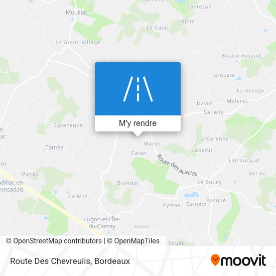 Route Des Chevreuils plan