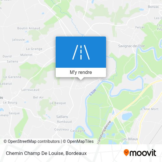 Chemin Champ De Louise plan