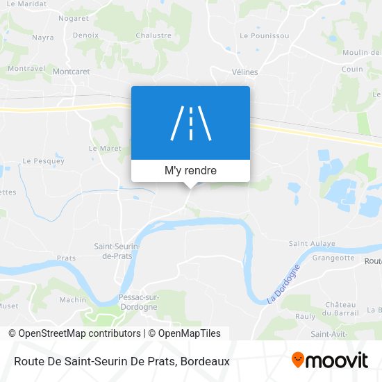 Route De Saint-Seurin De Prats plan