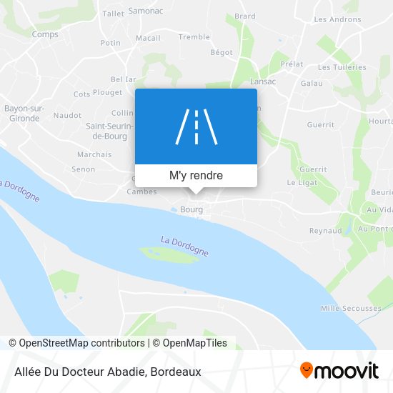 Allée Du Docteur Abadie plan