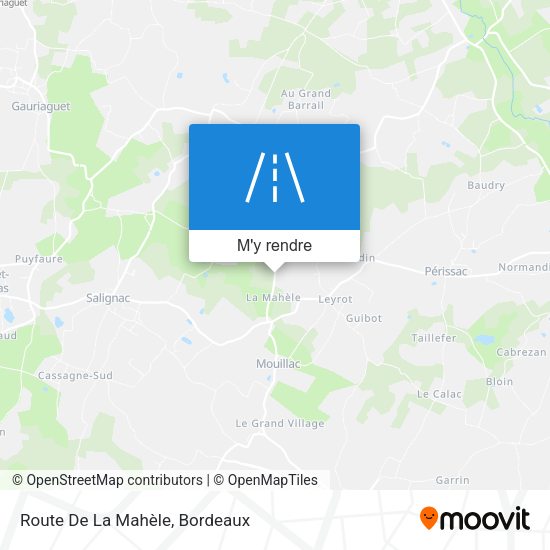 Route De La Mahèle plan