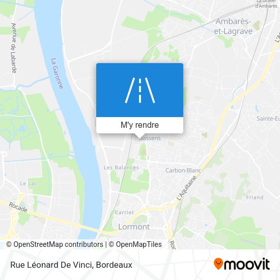 Rue Léonard De Vinci plan