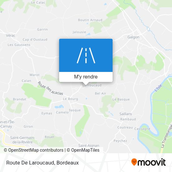 Route De Laroucaud plan