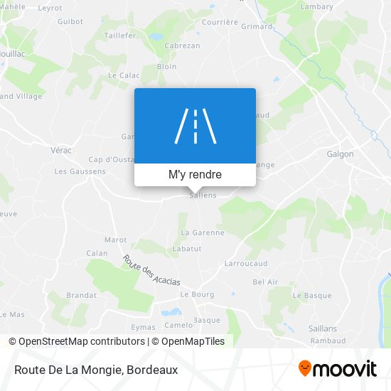 Route De La Mongie plan