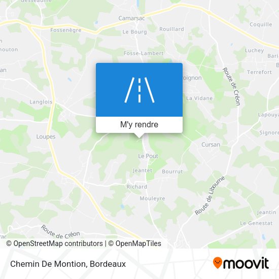 Chemin De Montion plan