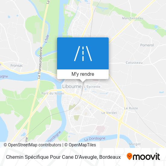 Chemin Spécifique Pour Cane D'Aveugle plan