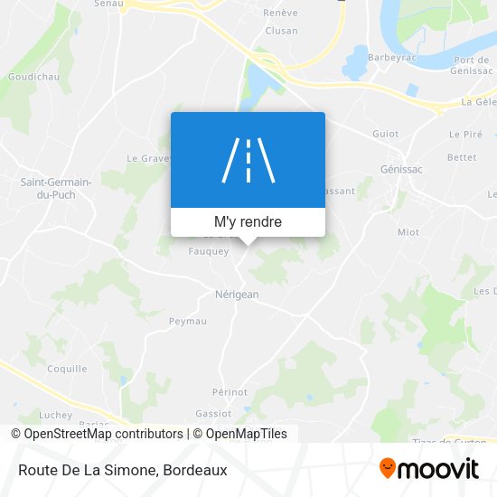 Route De La Simone plan