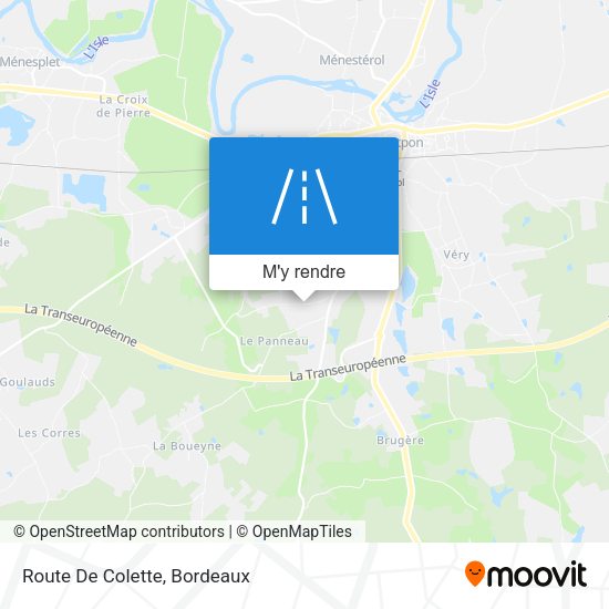 Route De Colette plan