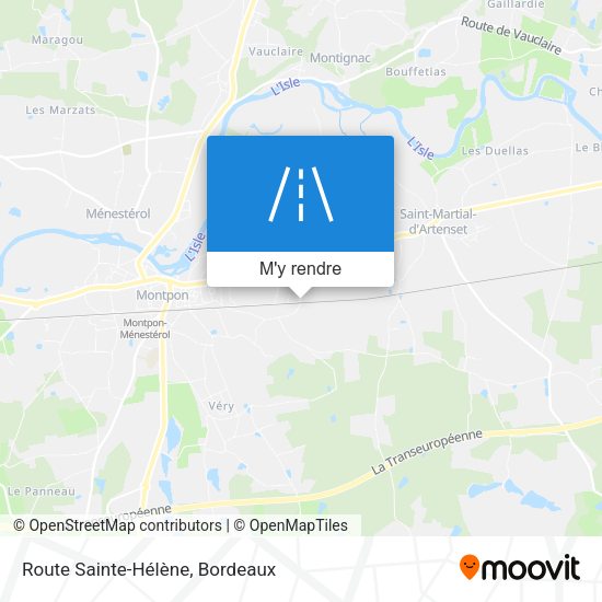 Route Sainte-Hélène plan