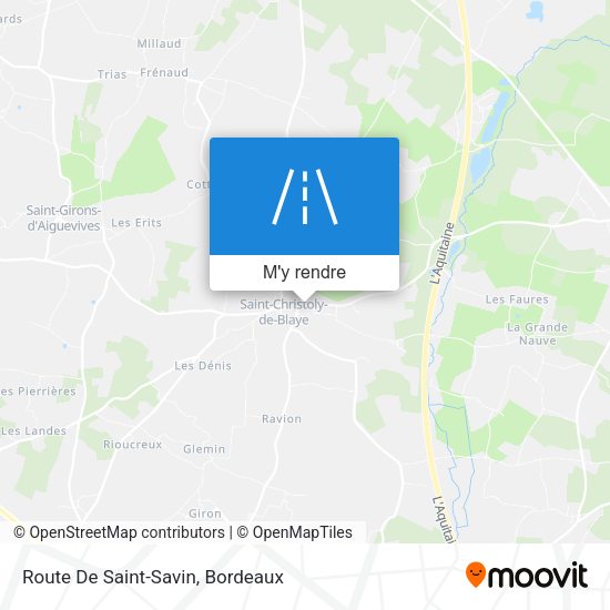 Route De Saint-Savin plan