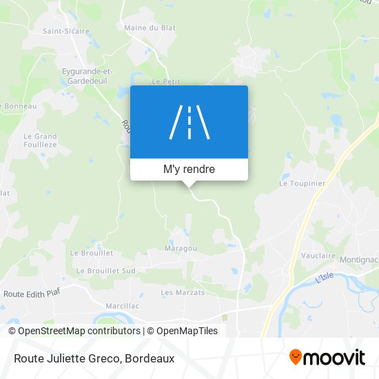 Route Juliette Greco plan