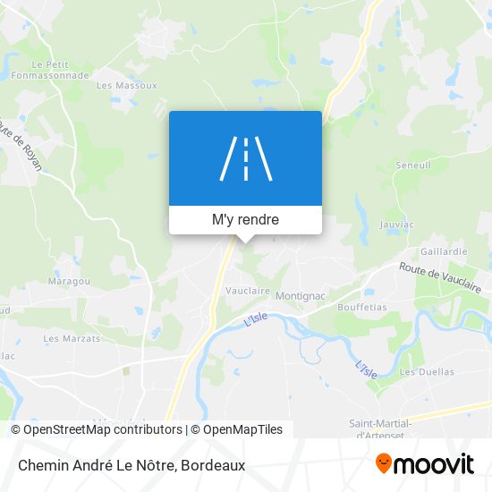Chemin André Le Nôtre plan