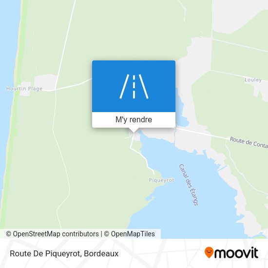 Route De Piqueyrot plan