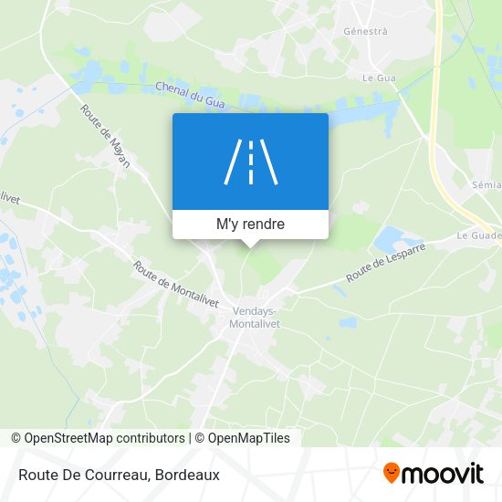 Route De Courreau plan