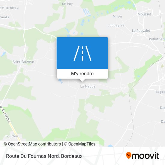 Route Du Fournas Nord plan