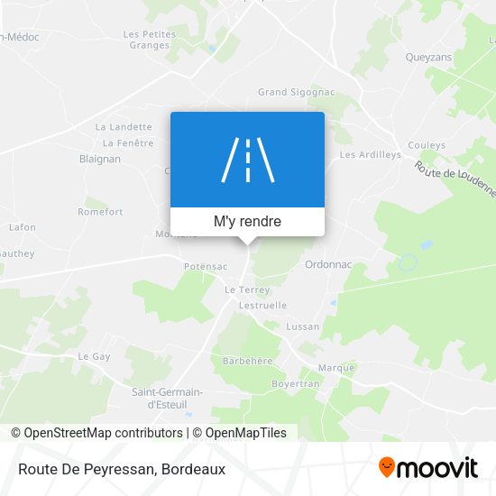 Route De Peyressan plan