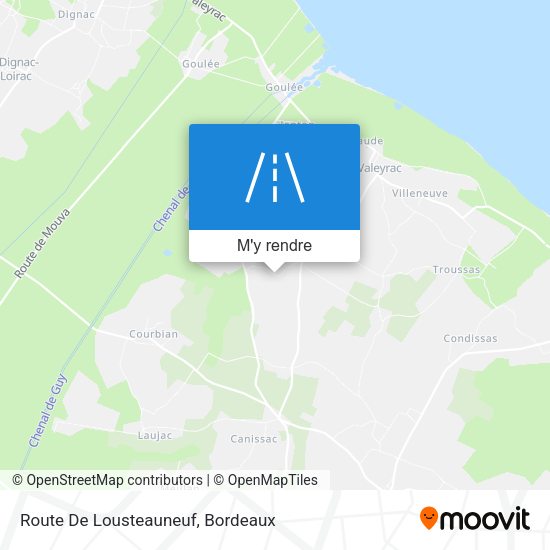 Route De Lousteauneuf plan