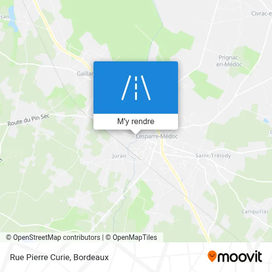 Rue Pierre Curie plan