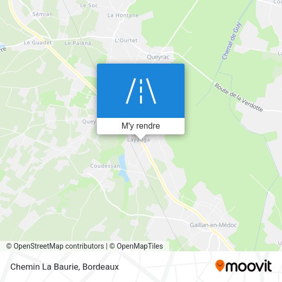 Chemin La Baurie plan