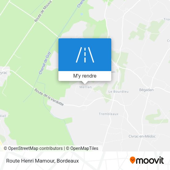 Route Henri Mamour plan
