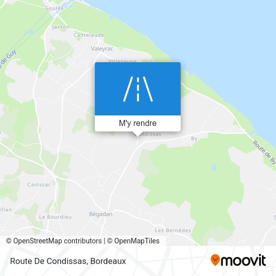 Route De Condissas plan
