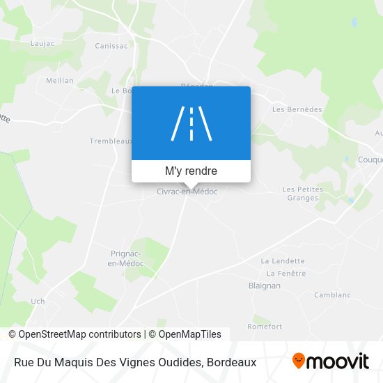 Rue Du Maquis Des Vignes Oudides plan