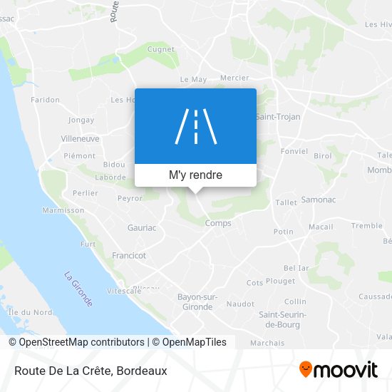 Route De La Crête plan