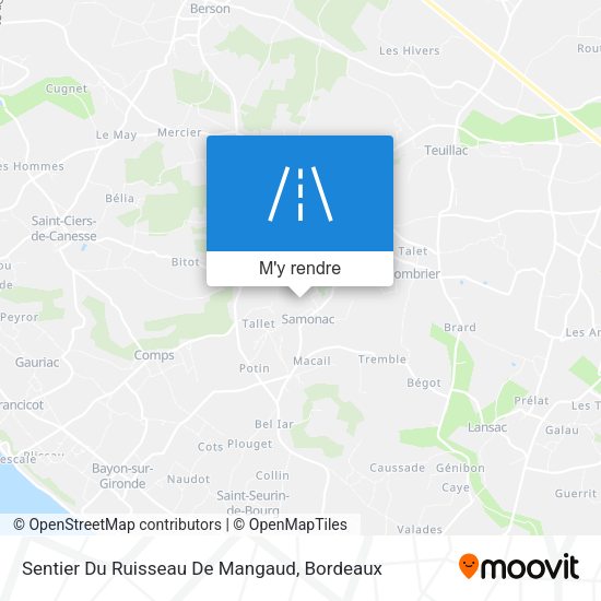Sentier Du Ruisseau De Mangaud plan