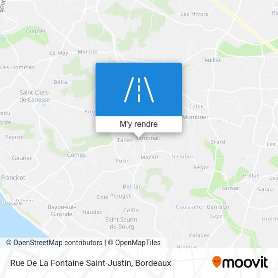 Rue De La Fontaine Saint-Justin plan