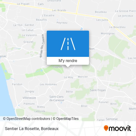 Sentier La Rosette plan