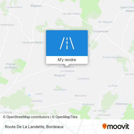 Route De La Landette plan