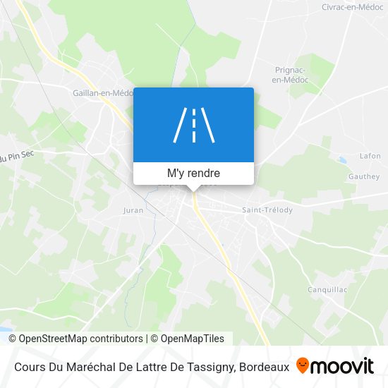 Cours Du Maréchal De Lattre De Tassigny plan